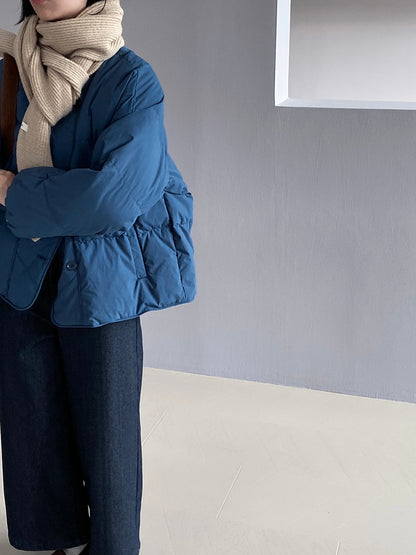 【cimz1010】實拍冬日温暖加厚90％白鴨絨羽絨外套大衣251128