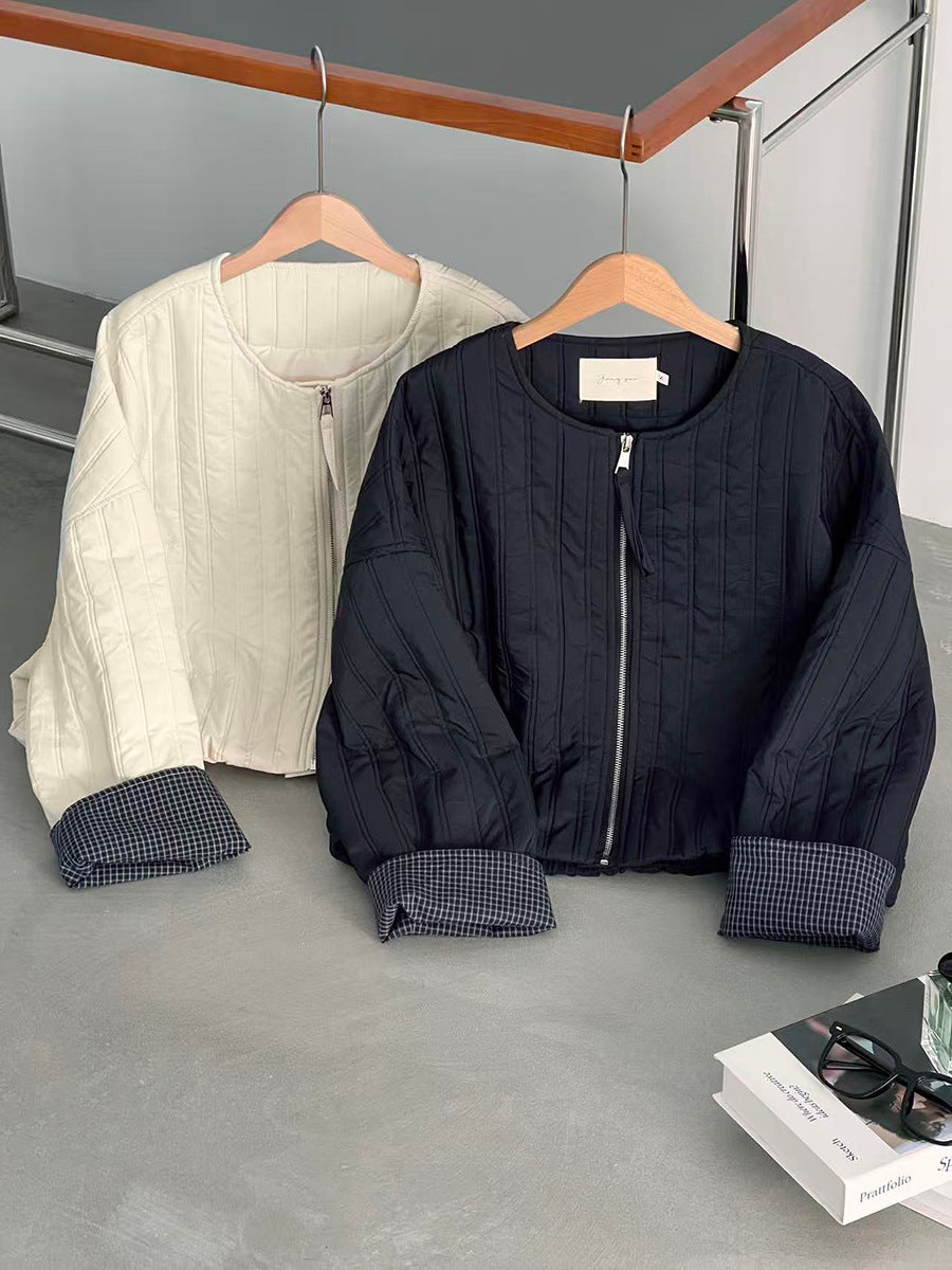 【cimz1706】實拍韓系氣質清新輕薄款棉服外套251120