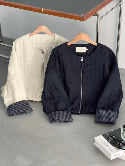 【cimz1706】實拍韓系氣質清新輕薄款棉服外套251120