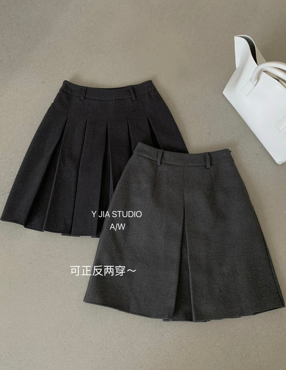【L8309】實拍Y.JIA 伊嘉 秋冬簡約兩穿a字裙251208