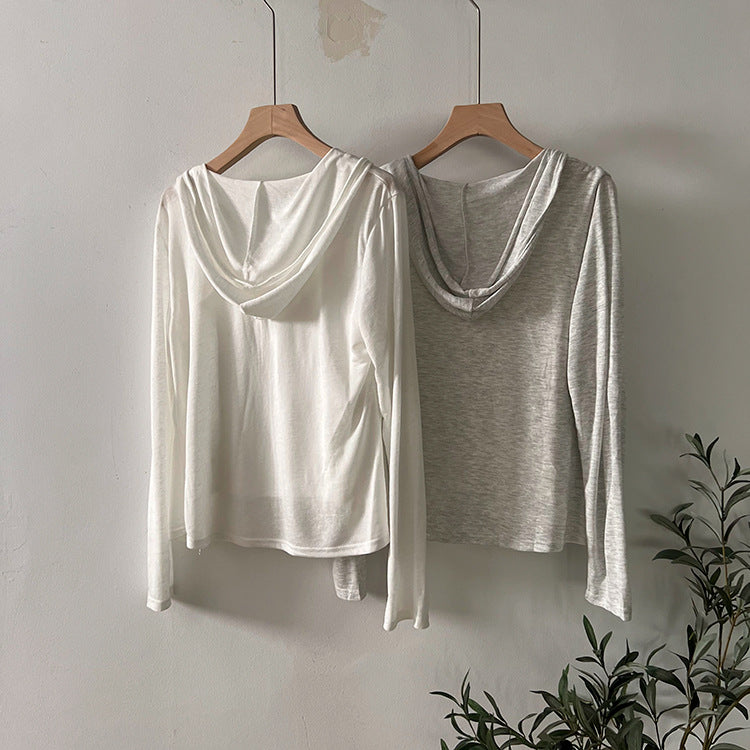 【LD11401】冷氣房穿搭☁️慵懶長袖拉鍊針織小外套+蕾絲小背心兩件套裝260720