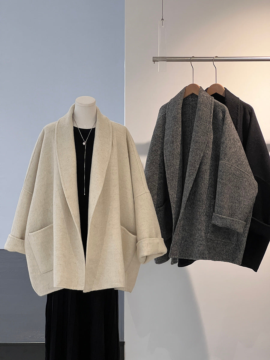 【cimz519】實拍冬天澳羊毛100%雙面呢大衣外套251201