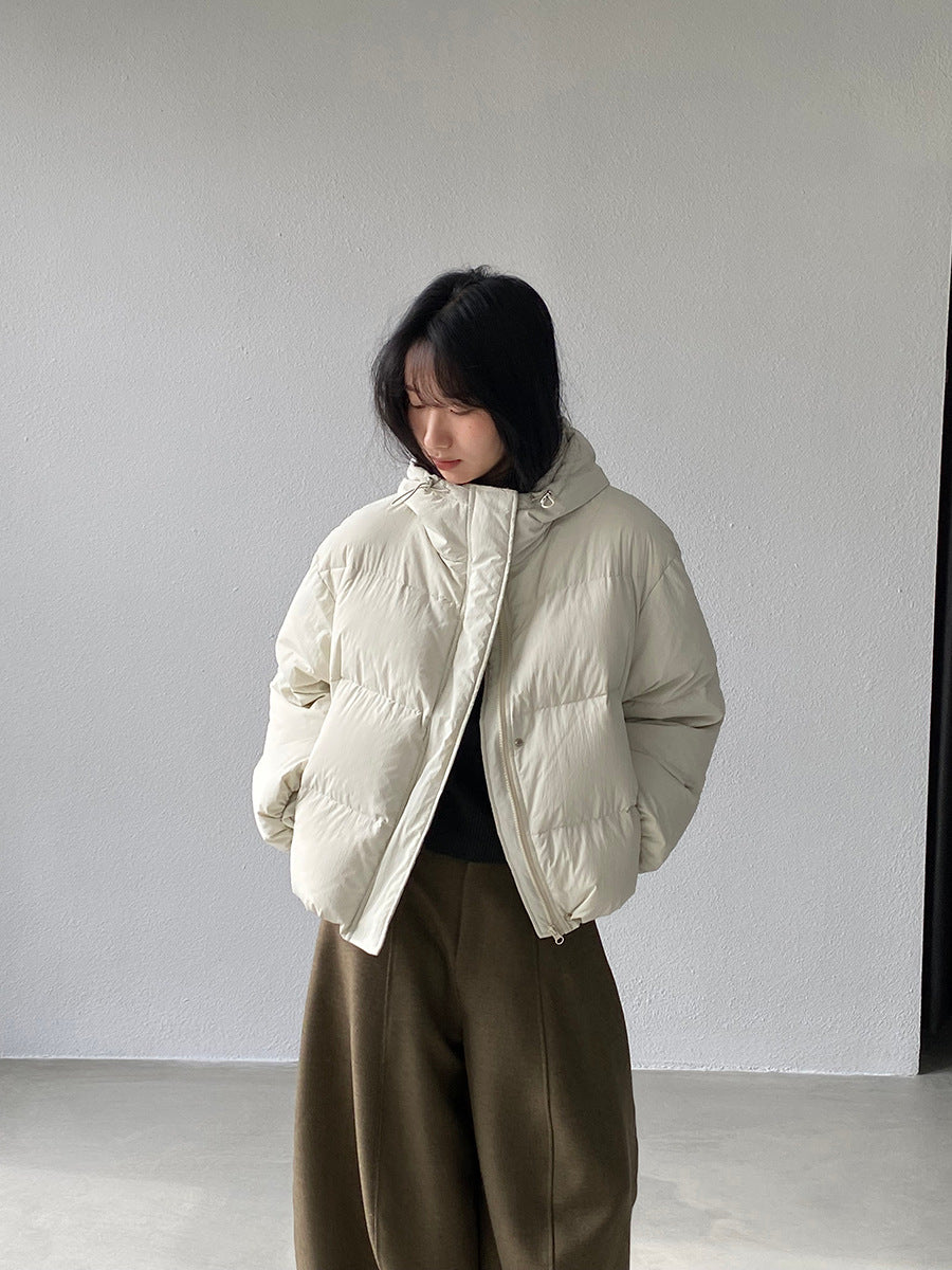 【cimz1728】實拍輕暖90％白鴨絨連帽羽絨外套251201