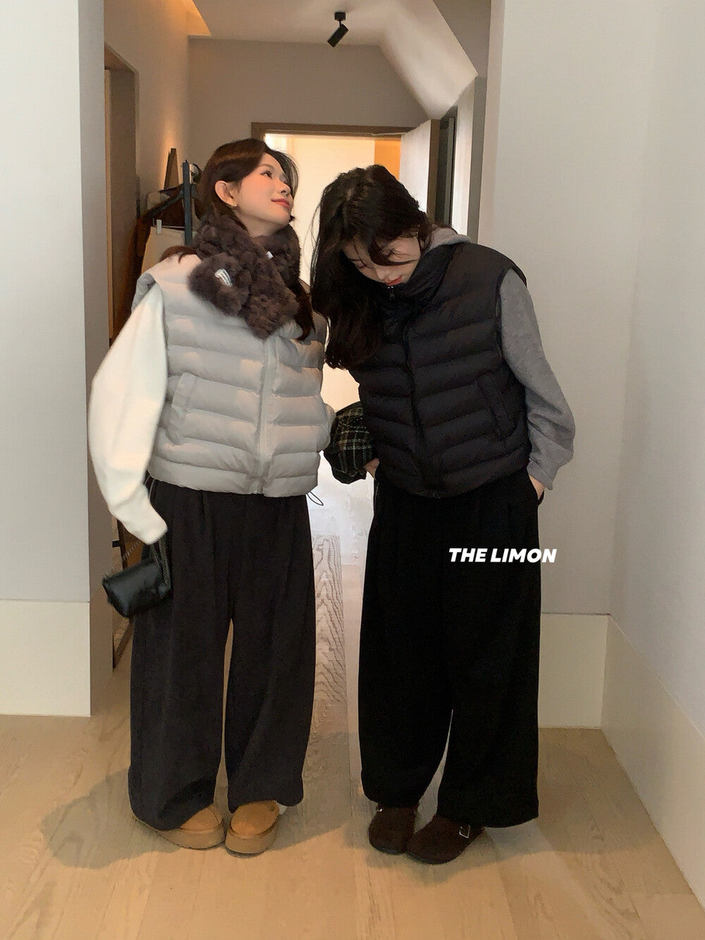 【L9339】實拍檸檬秋冬簡約顯瘦立領鋪棉背心外套251208