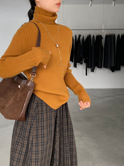 【cimz1388】實拍高領加厚高級感針織毛衣251128