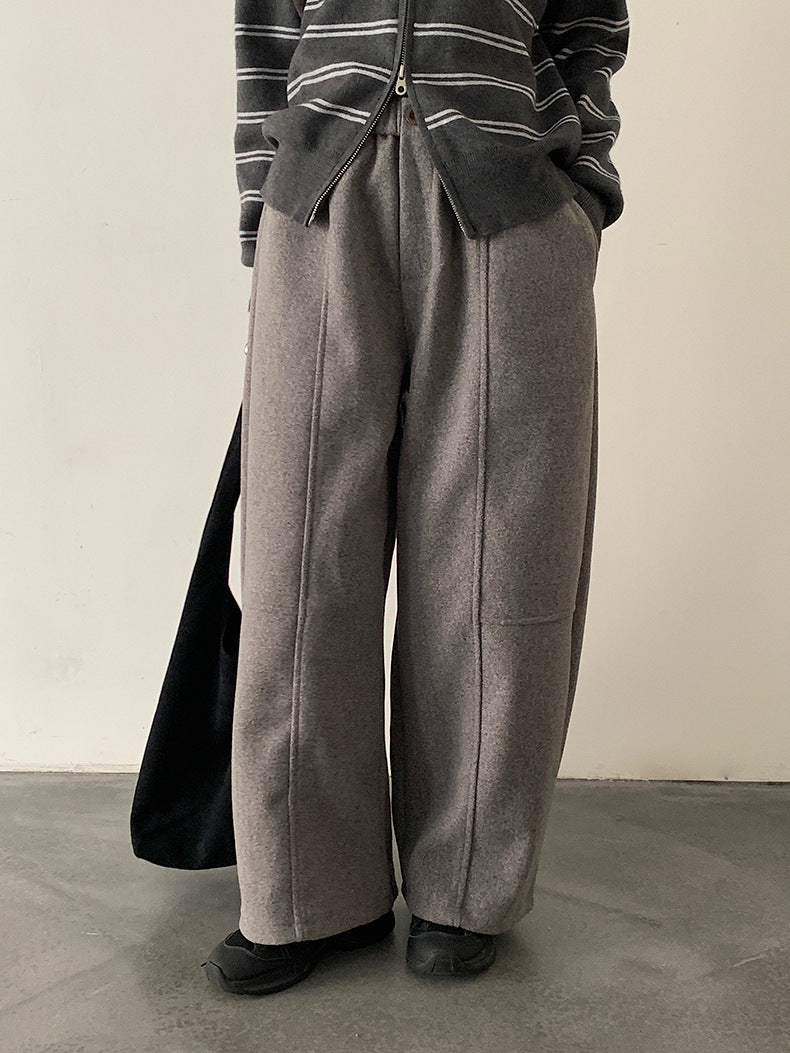 【LD11047】實拍休閒加絨加厚彎刀褲251202