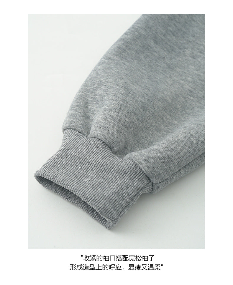 【H573】實拍美式汽車印花寬鬆圓領衛衣251021