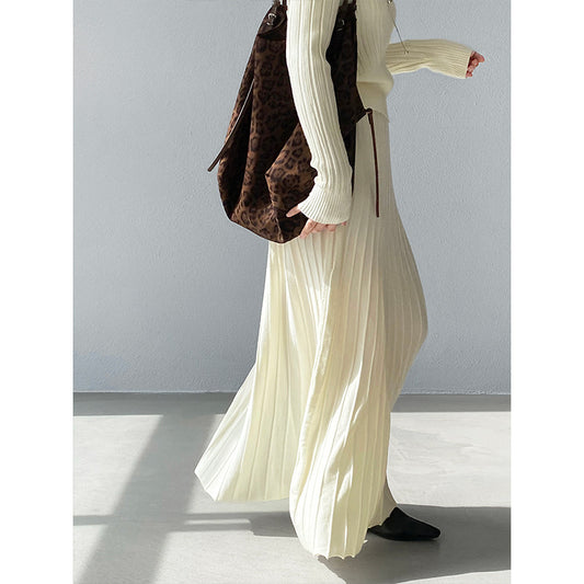 【cimz100789】實拍法式高級感收腰顯瘦針織衫＋針織長裙(分開下單）251120