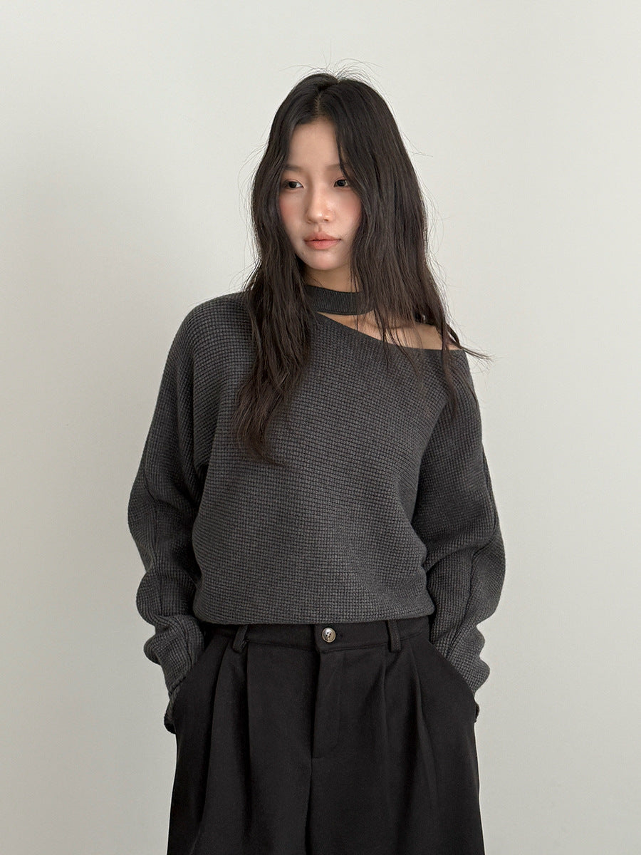 【LD11035】實拍S~L韓版寬鬆高腰毛呢加絨加厚九分褲251124