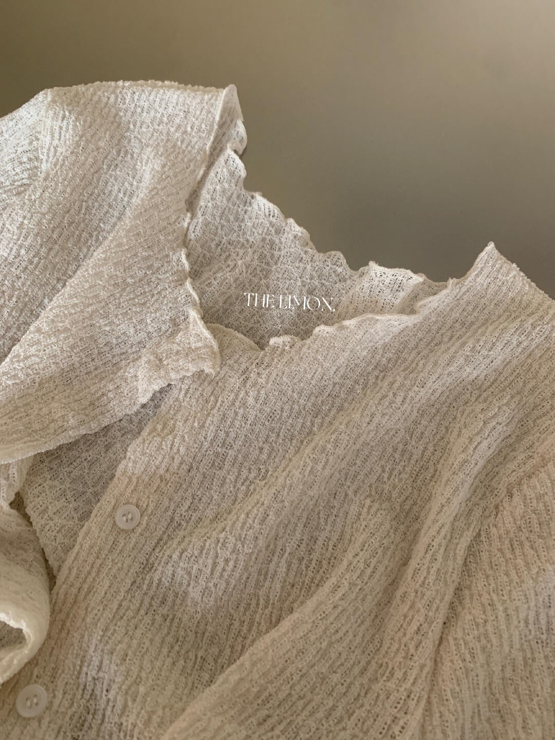 【L11075】檸檬秋季新品時髦肌理感木耳邊長袖小外套+背心兩件套裝260728