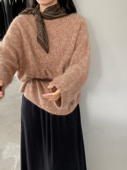 【cimz1373】實拍黑標奢柔雲朵 95羊毛5羊絨慵懶加厚針織毛衣251128