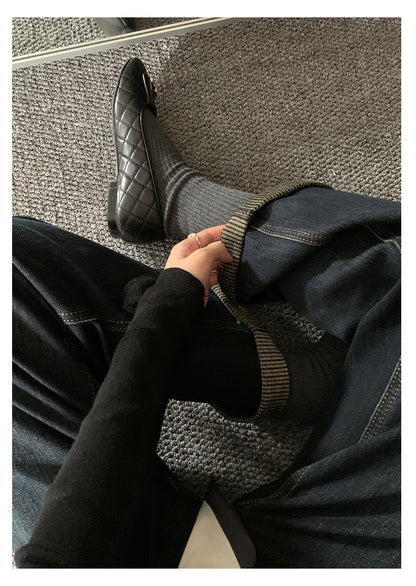 【H5483】實拍S~XL復古加厚水洗直筒牛仔褲251109