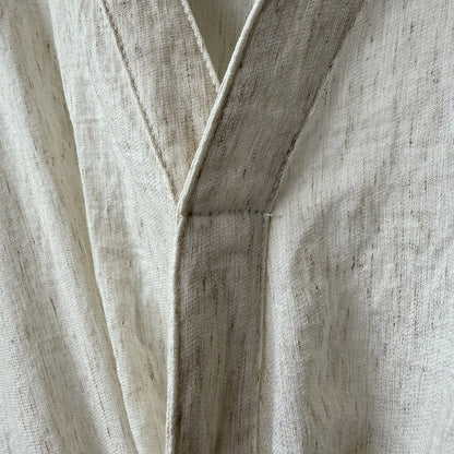 【Y82391】夏季高單扭結天然亞麻上衣（亞麻20%)250515