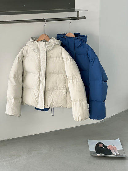 【cimz1728】實拍輕暖90％白鴨絨連帽羽絨外套251201