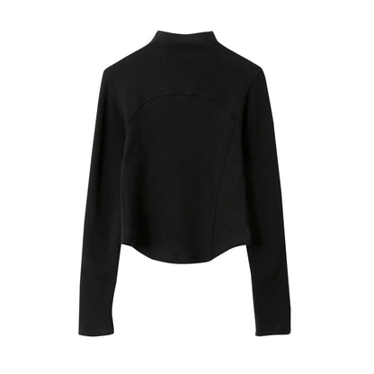 【LD11041】實拍羊绒簡約高領長袖T恤251202