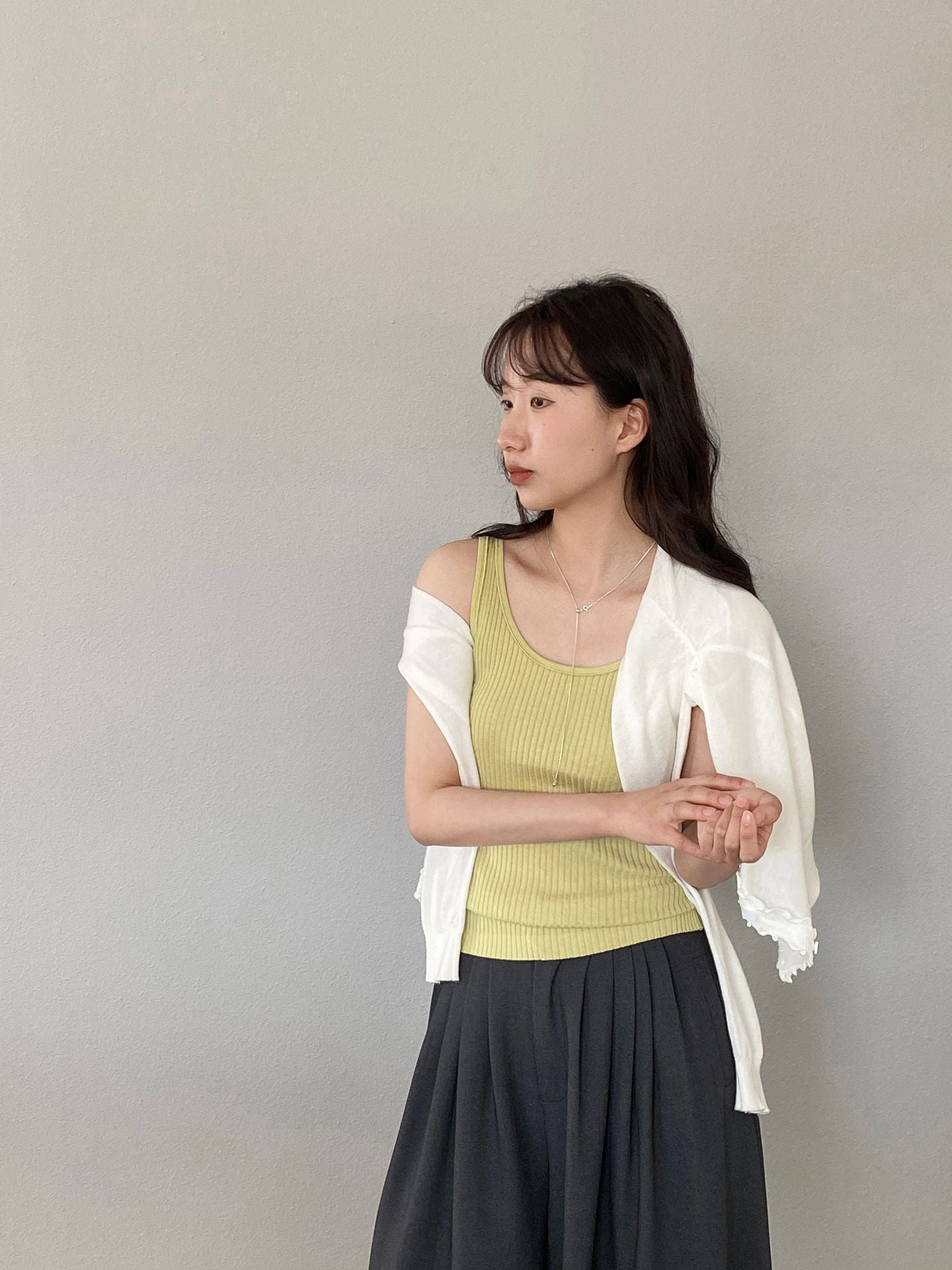 【cimzU1500】港風復古百搭王✨舒適桑蠶絲羊毛針織背心260319