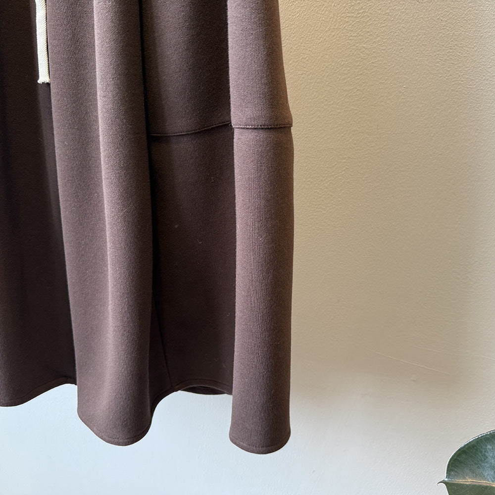 【Y82678】 實拍鬆緊腰抽繩顯瘦闊腿九分褲裙251023