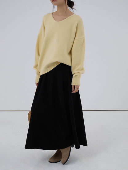 【LD3281】實拍慵懶寬鬆棉羊絨針織毛衣251103