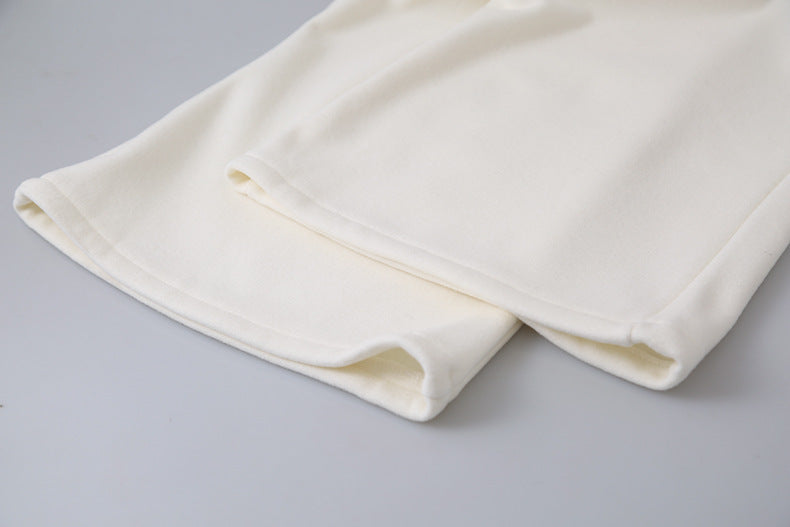 【LD11056】實拍慵懶高級感超修飾微喇叭衛褲251209