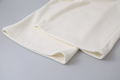 【LD11056】實拍慵懶高級感超修飾微喇叭衛褲251209