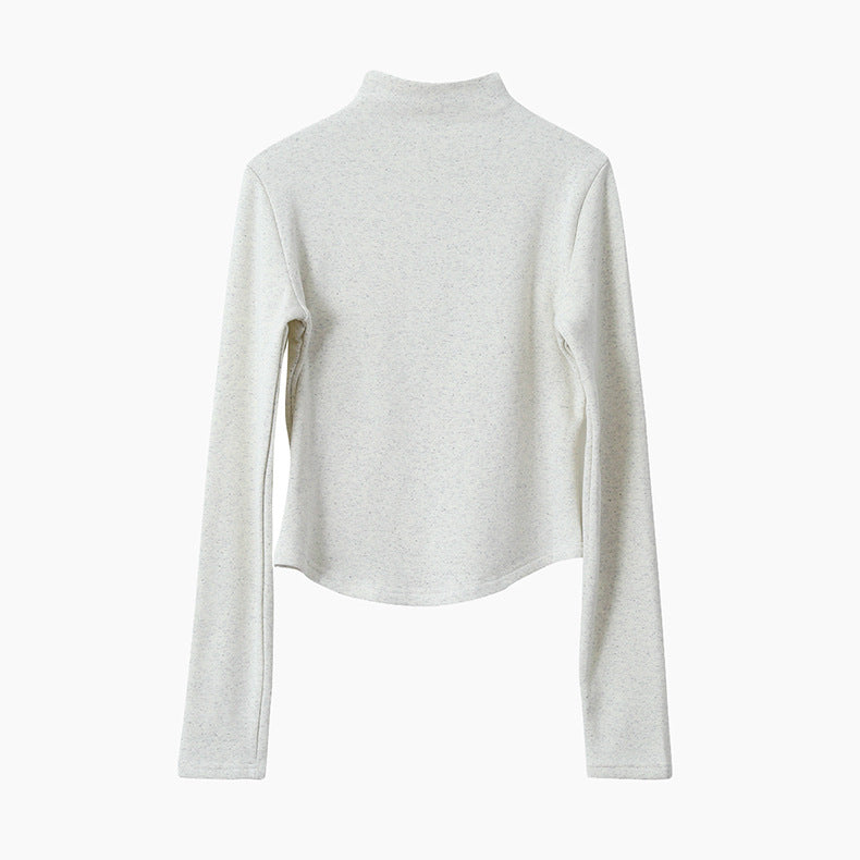 【LD11041】實拍羊绒簡約高領長袖T恤251202