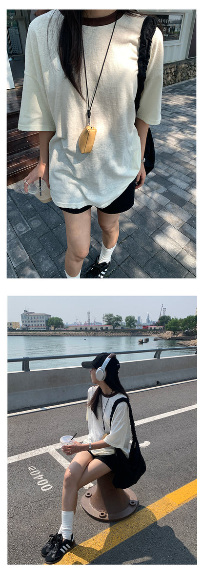 【H5303】 實拍S~XL韓系夏天休閒卷邊顯瘦A字牛仔褲250610