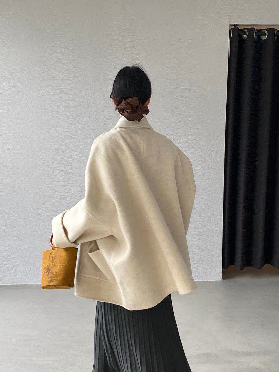 【cimz519】實拍冬天澳羊毛100%雙面呢大衣外套251201