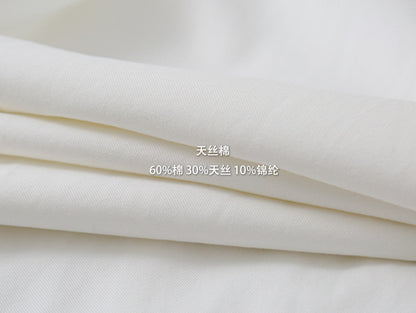 【L3120】實拍肌理感寬鬆廓形天絲休閒褲250825