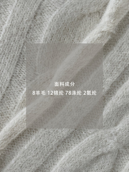 【cimz0307】實拍高級軟糯加厚針織毛衣(羊毛8％）251201