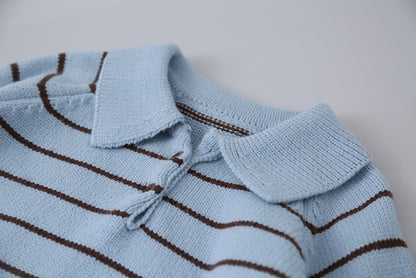 【LD11063】實拍復古條紋加厚棉羊絨針織毛衣251209