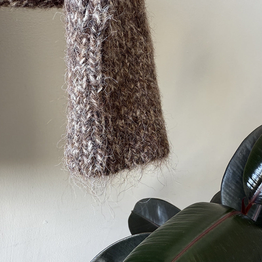 【YP1042】 實拍軟糯寬鬆高領針織毛衣外套(含羊毛4%) 251023