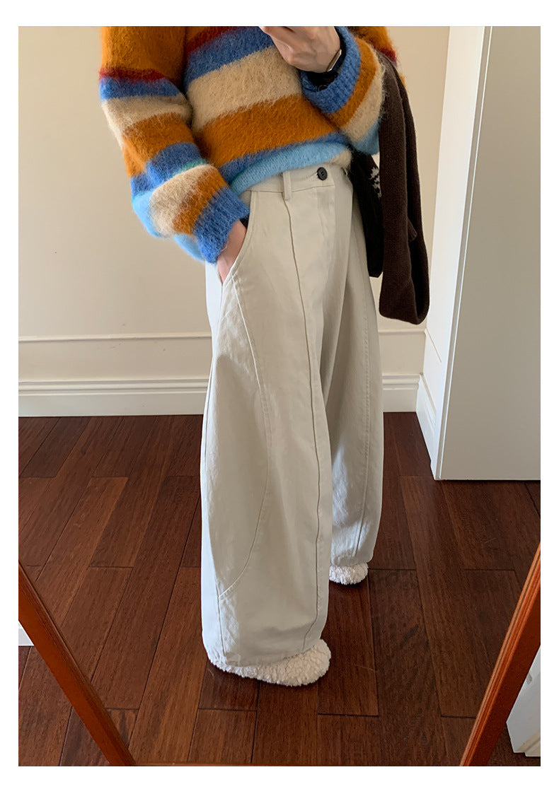 【H5519】實拍S~XL美式天絲棉厚款彎刀休閒褲251125