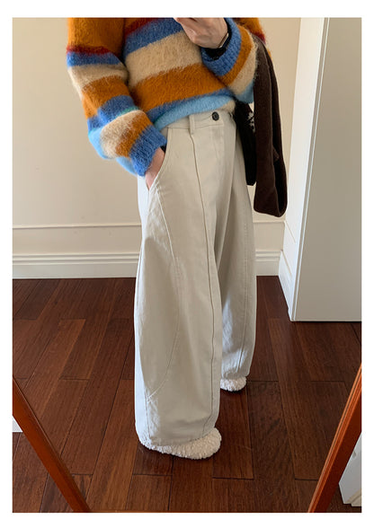 【H5519】實拍S~XL美式天絲棉厚款彎刀休閒褲251125