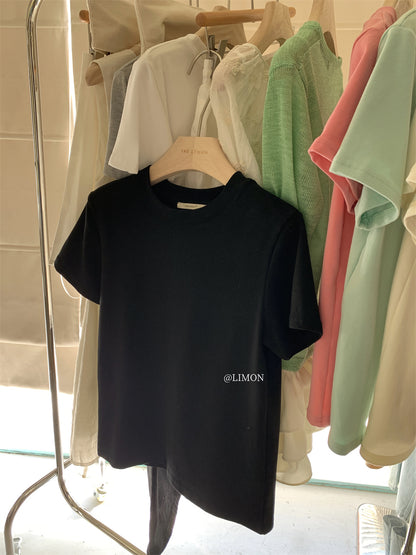 【L8158】實拍檸檬熱銷春夏舒適棉質短袖t恤250414