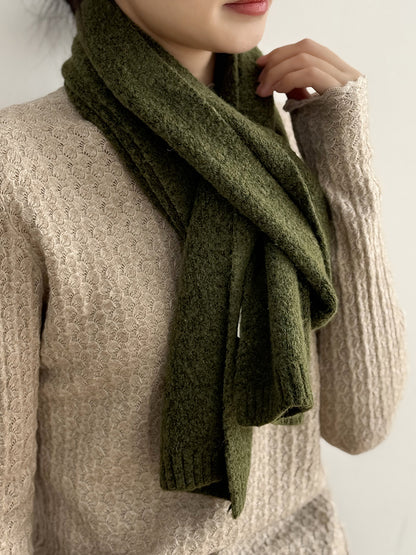 【Y2505】實拍氣質高級感混羊毛針織圍巾251201