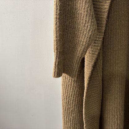 【Y913】實拍大翻領長針織大外套251106