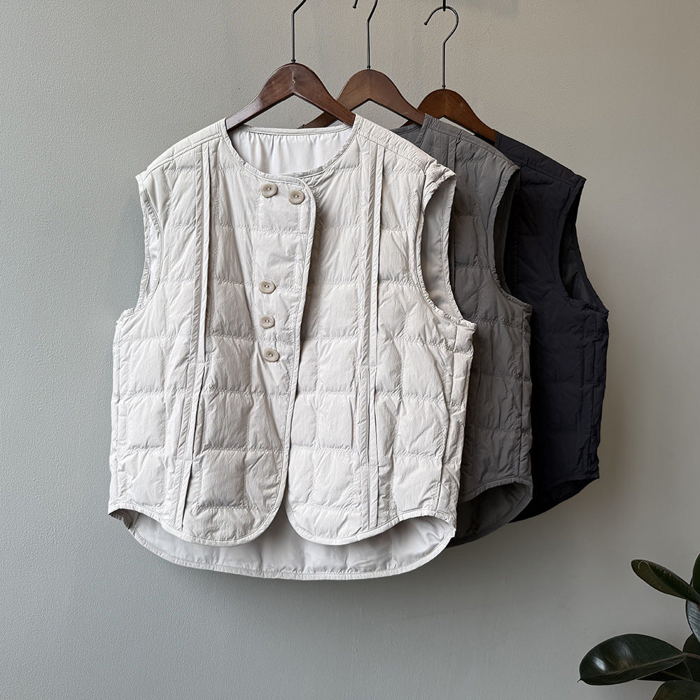 【Y82633】實拍輕暖羽絨背心（含90％白鴨絨）251016