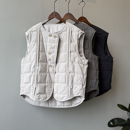 【Y82633】實拍輕暖羽絨背心（含90％白鴨絨）251016
