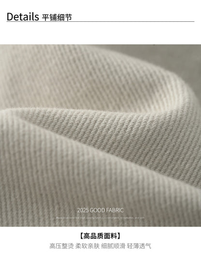 【H566】實拍秋冬高腰斜紋棉挺版西裝長褲（後鬆緊腰）251021