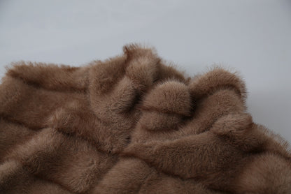 【LD11042】實拍皮毛一體立領拉鍊背心外套251202