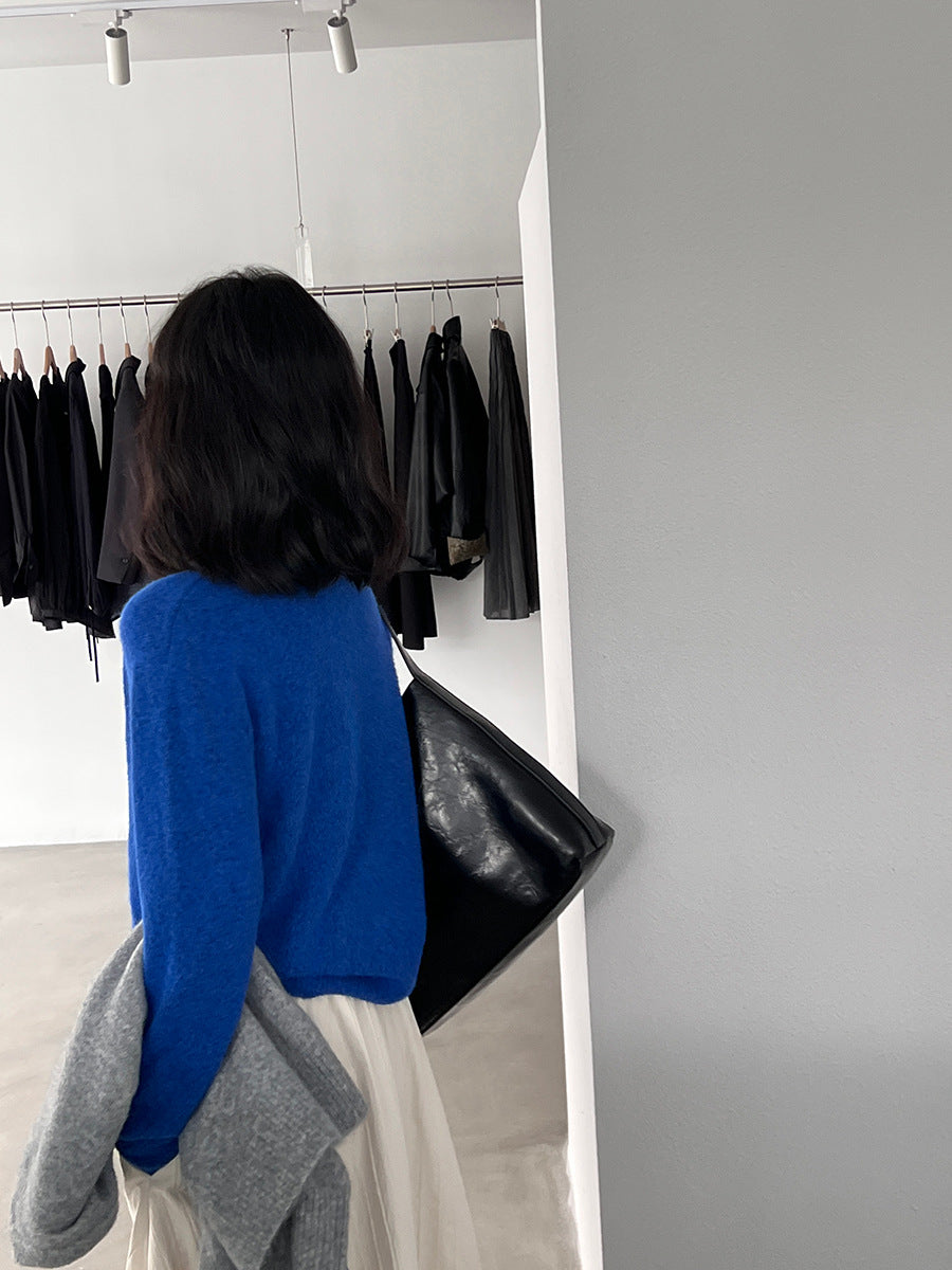 【cim5921】實拍冬季簡約保暖舒適針織毛衣（含羊毛5％）251114