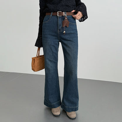 【LD3286】實拍S~XL冬季植絨加絨高腰彈力牛仔褲+鑰匙扣251103