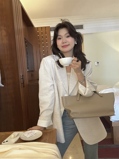 【L8253】實拍檸檬春夏百搭小西裝外套250414
