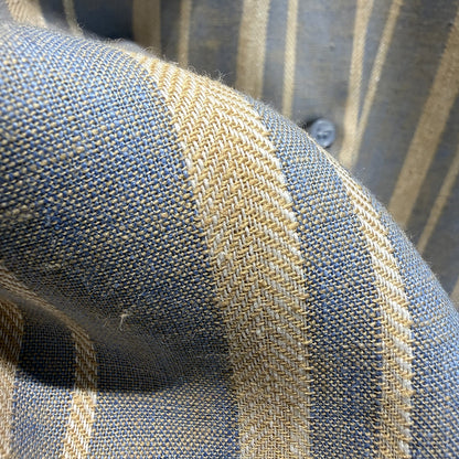 【Y82660】高單品質天絲亞麻30條紋襯衫｜寫意午後的落肩寬鬆版型260820
