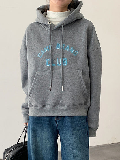 【LD11040】實拍字母印花加厚加絨連帽衞衣251202