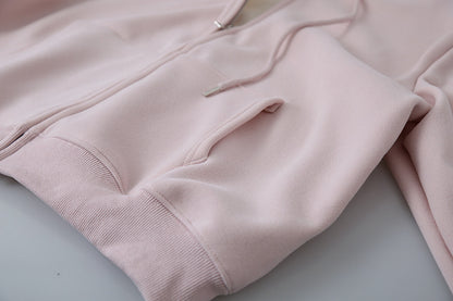 【LD11030】實拍冬季慵懶加絨加厚連帽衞衣外套251124