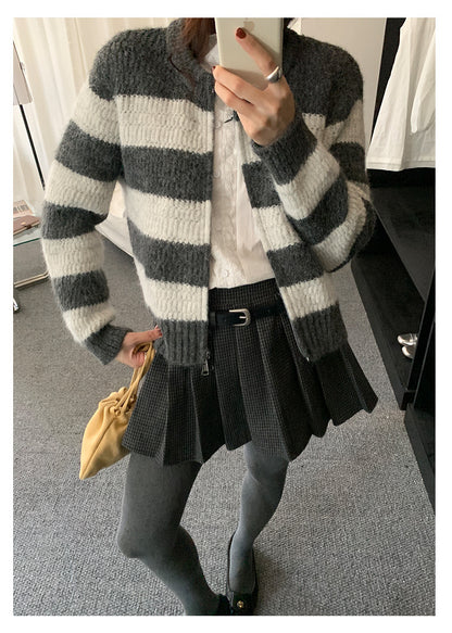 【H5494】實拍復古立體針織外套251109