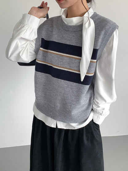 【LD3194】實拍秋冬個性立領飄帶襯衫251110