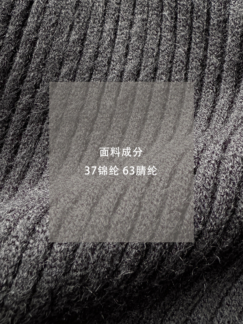 【cim8979】實拍秋冬設計師款不規則寬鬆針織馬甲251030