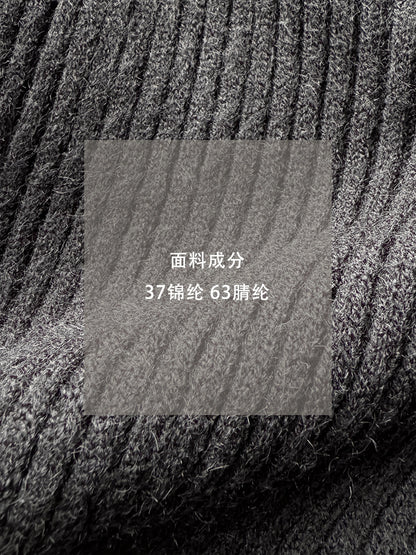 【cim8979】實拍秋冬設計師款不規則寬鬆針織馬甲251030